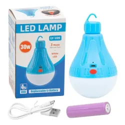 Лампочка з акумулятором 1x18650 LY-V09 30w USB
