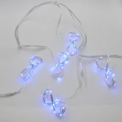 Гірлянда-штора (Curtain Copper) 600B-11 внутрішня, пров.:прозорий, 8м (Синій)