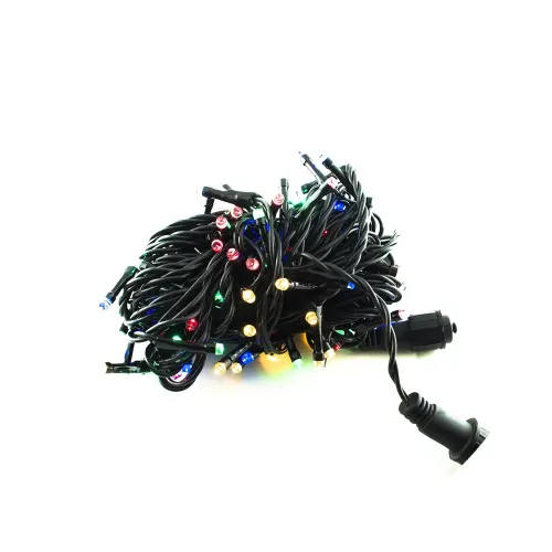 Гірлянда-нитка (String-Lights) 2.5Line100-M зовнішня, пров.: чорний, 8м (Різнокольорова)