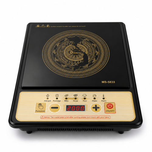 Плита індукційна Domotec MS-5833 1кф., 2000Вт. (Чорний)