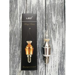 Світлодіодна лампа свічка на вітрі 4W 4000K-E14