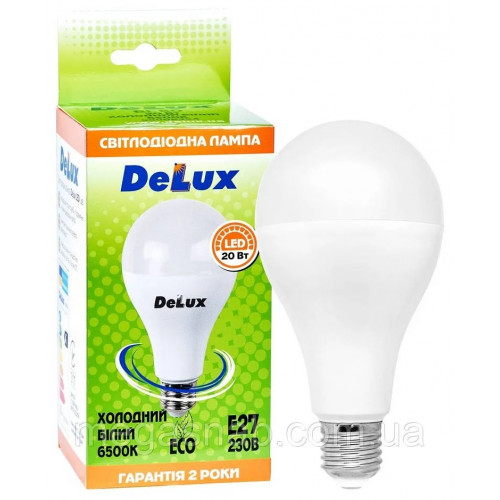 Лампа Світлодіодна 20Вт E27 6500K DELUX BL 80