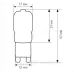 Капсульна Світлодіодна Лампа BIOM G9 3W 220V (пластик) 4500K нейтральний білий