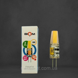 Капсульна Світлодіодна Лампа BIOM G4 3,5 W 12V (силікон) 3000К теплий білий