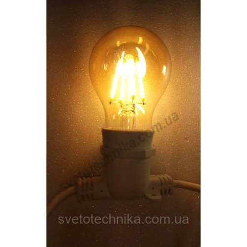 Лампа Едісона філамент Etron 185-ELP-1 A60F 8w E27 2700 K бронза