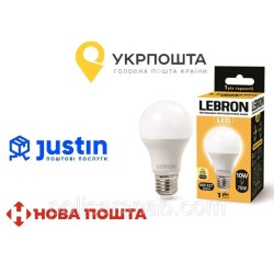 Лампа світлодіодна енергозберігаюча моделі A60 з цоколем E27 потужністю 12W торгової марки LEBRON LED