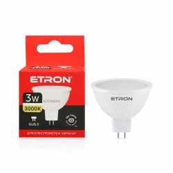 Світлодіодна LED лампа MR16 3W GU5.3 3000K 220V ETRON 1-ELP-063 рефлекторна
