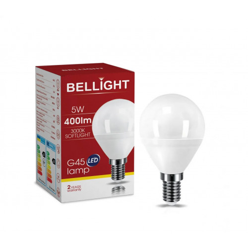 Лампа світлодіодна LED G45 220V/5W E14 3000K