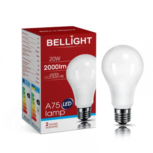 Лампа світлодіодна LED A75 220V/20W E27 4000K (арт. 3618)