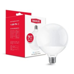 Лампа світлодіодна MAXUS G110 16W 4100K 220V E27 куля