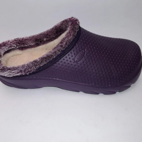 Женские утеплённые сабо из пены ЭВА с мехом даго  37 - 42 (арт. 9728)