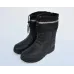 Чоботи чоловічі зимові піна ЕВА на хутрі. Чорні гумові чоботи з манжетом-затяжкою. Розміри 41-45