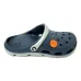 Крокси сабо чоловічі гумові шльопанці закриті синьо-сірі