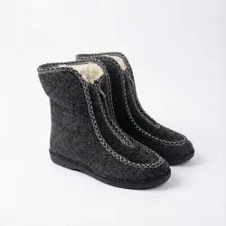 Бурки чуні повстяні зимові на блискавці. Теплі капці-черевики на хутрі. Розміри 37-42 42