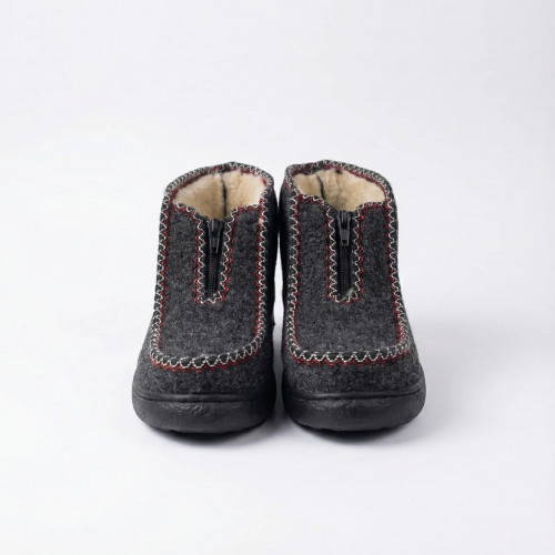 Чуни бурки зимние войлочные на меху. Теплые домашние тапочки на молнии. Размеры 36-41 39