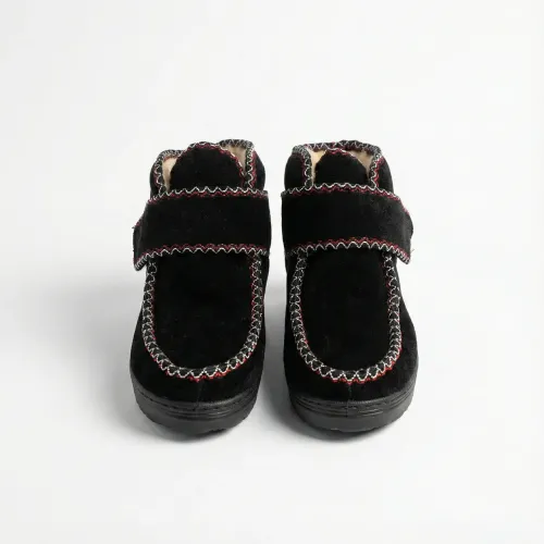 Бурки суконні зимові на липучці. Чорні чуні для широкої ноги та високого підйому. Розміри 38-42 41