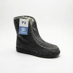 Бурки жіночі зимові повстяні на блискавці. Високі теплі чуні Progress. Розміри 37-41 40