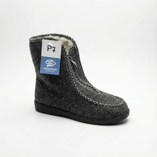 Бурки жіночі зимові повстяні на блискавці. Високі теплі чуні Progress. Розміри 37-41 41