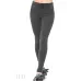 Легінси жіночі на хутрі темно-сірі, теплі зимові лосини з широким поясом, щільний трикотаж
