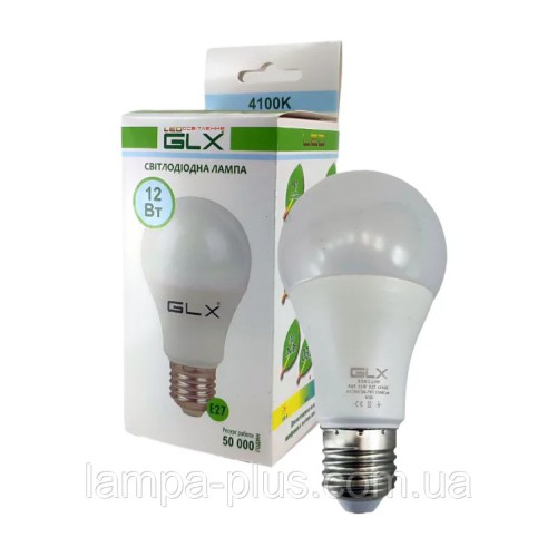 Низьковольтна AC/DC 10-70V LED лампа А65 12W 4100К Е27 GLX