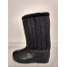 Бурки (валенки шитые) войлочные черные с резиновыми галошами (38 - 45) (арт. 5154)
