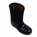 Бурки (валенки шитые) войлочные черные с резиновыми галошами (38-45)