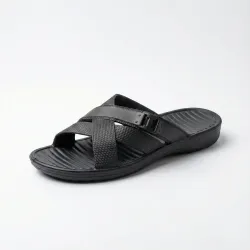 Шльопанці чоловічі піна ЕВА чорні. Сланці пляжні з перехресними ремінцями. Розміри 40-46 43