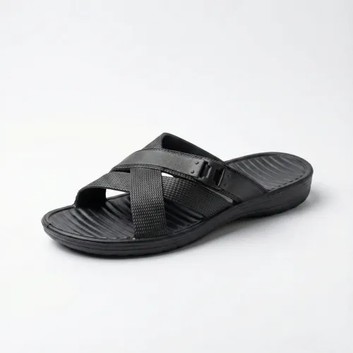 Шльопанці чоловічі піна ЕВА чорні. Сланці пляжні з перехресними ремінцями. Розміри 40-46 44