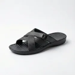 Шльопанці чоловічі піна ЕВА чорні. Сланці пляжні з перехресними ремінцями. Розміри 40-46 46