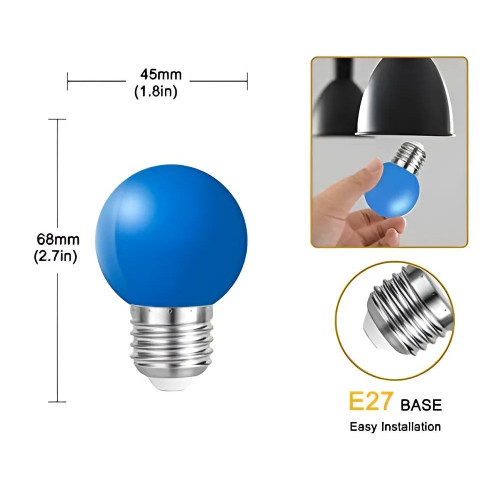 Лампа LED EUROELECTRIC G45 5W E27 4000K 220V LED-G45-05274(EE) (