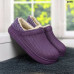 Калоші без задника сабо на хутрі жіночі Dago Style фіолетові