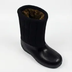 Бурки (валенки шиті) повстяні чорні з гумовими гарошами (38 — 45)