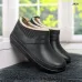 Жіночі галоші піна на хутрі Dago Style (37-41). Чорні зимові сабо, Утеплені гумові черевики