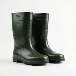Чоловічі гумові чоботи ПВХ зелені. Високі робочі чоботи для рибалки та саду 41-47 44
