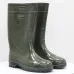 Чоловічі гумові чоботи ПВХ зелені. Високі робочі чоботи для рибалки та саду 41-47 44