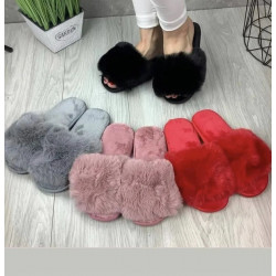 Теплі пухнасті жіночі хутряні кімнатні капці 36 — 41 38-39 38
