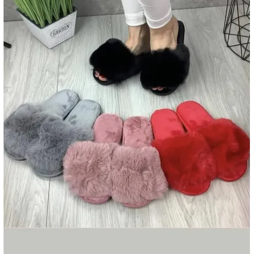 Теплі пухнасті жіночі хутряні кімнатні капці 36 — 41 38-39 40