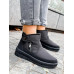 Черевики жіночі зимові дутики чорні короткі на хутрі, Теплі бурки на блискавці (розміри 37-42) (арт. 5609) - фото 2