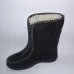 Бурки високі суконні на хутрі. Чорні зимові чуні на блискавці спереду. Розміри 37-42 42