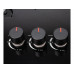 Газовая плита AOYANG 3 конфорки (Врезная + Настольная). Стеклянная варочная поверхность 50х30 см, Черная