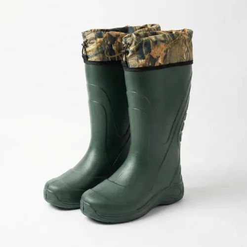 Чоловічі чоботи піна ЕВА з манжетом. Легкі зелені гумаки для рибалки 41-45 44