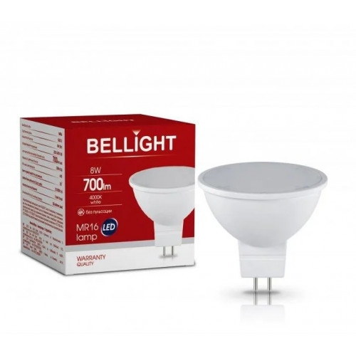 Лампа світлодіодна LED MR16 220V/8W 4000K