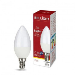 Світлодіодна лампа LED С35 220V 7W E14 3000К