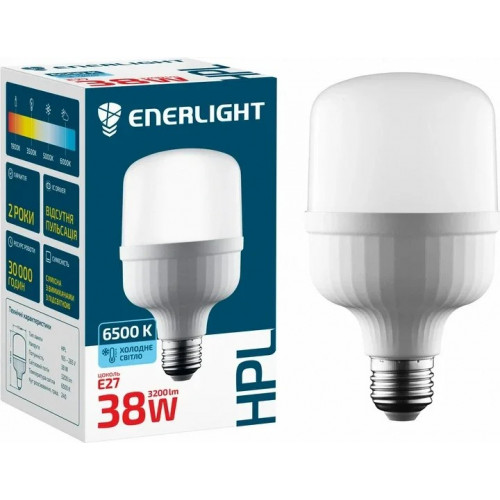 Світлодіодна лампа Enerlight HPL 38 Вт 6500 K E27-Е40