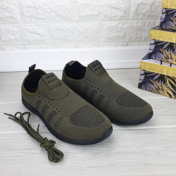 Мужские мокасины сетка REY зеленый 41-45 размер 44