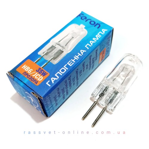 Галогенна лампа Feron G5.3 220V 35W капсульна JCD HB6 3000K в соляний світильник 310Lm