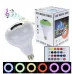 Світлодіодна лампа RGB з динаміком E27 Bluetooth Led MUSIC з дистанційним керуванням, музичний світильник