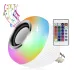 Світлодіодна лампа RGB з динаміком E27 Bluetooth Led MUSIC з дистанційним керуванням, музичний світильник