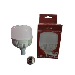 LED-лампа SIVIO 40W Т120 E27+Е40 6000К Біле світло