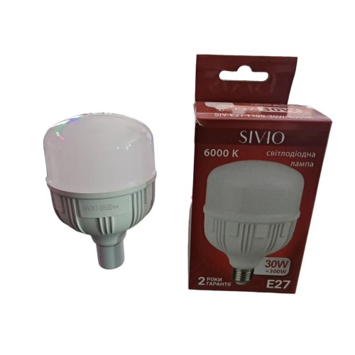 LED-лампа SIVIO 30 W Т100 E27+Е40 6000К Біле світло